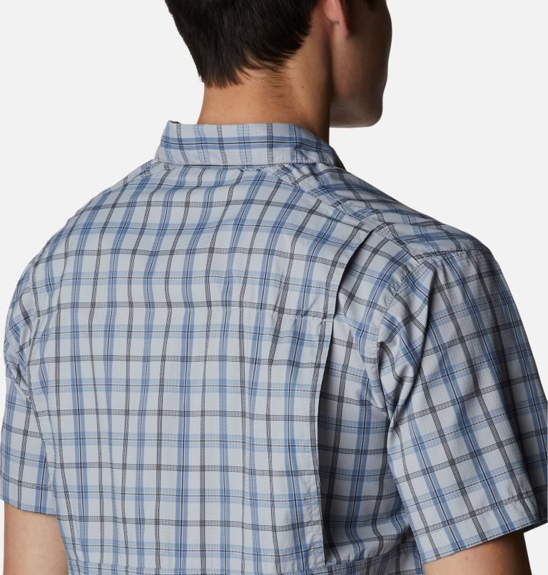 Columbia Silver Ridge Lite Plaid Kort Sleeve Skjorte Herre Marineblå | 38962L