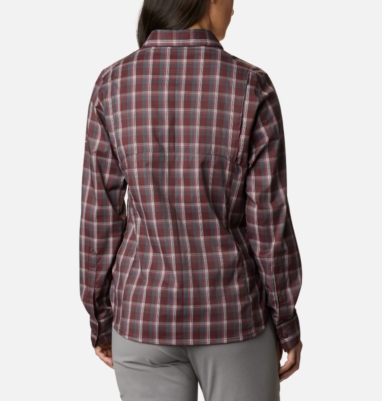 Columbia Silver Ridge Lite Plaid Long Sleeve Skjorte Dame Burgunder | 15302U