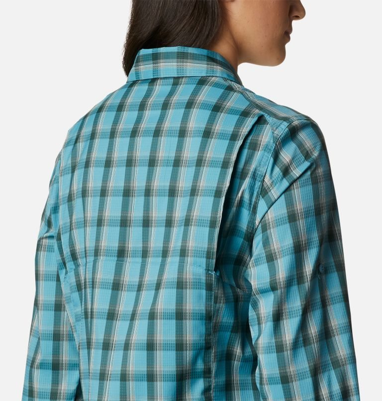 Columbia Silver Ridge Lite Plaid Long Sleeve Skjorte Dame Turkis | 28537D