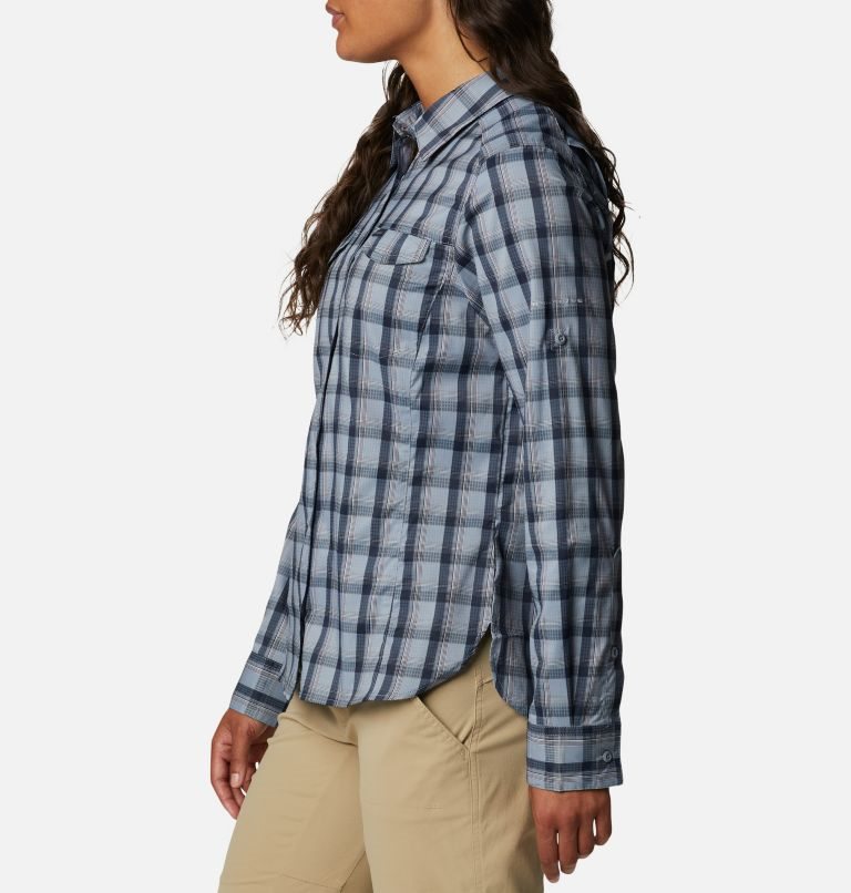 Columbia Silver Ridge Lite Plaid Long Sleeve Skjorte Dame Blå | 62784K