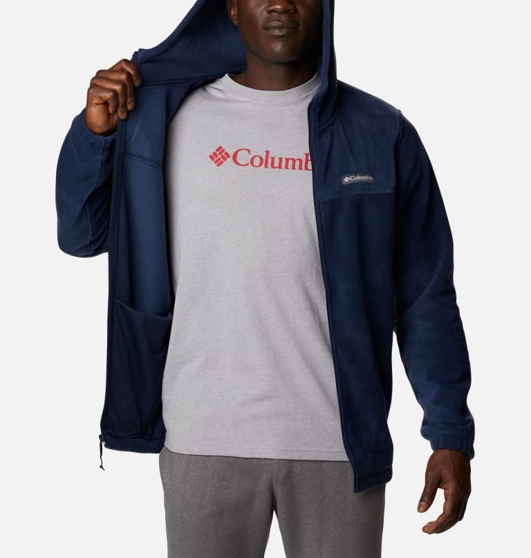 Columbia Steens Mountain Full Zip Hoodie Fleecejakker Herre Marineblå | 57920K