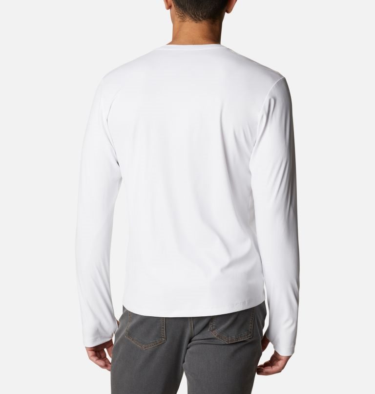 Columbia Sun Deflector Summerdry Long Sleeve Gensere Herre Hvite | 01876U