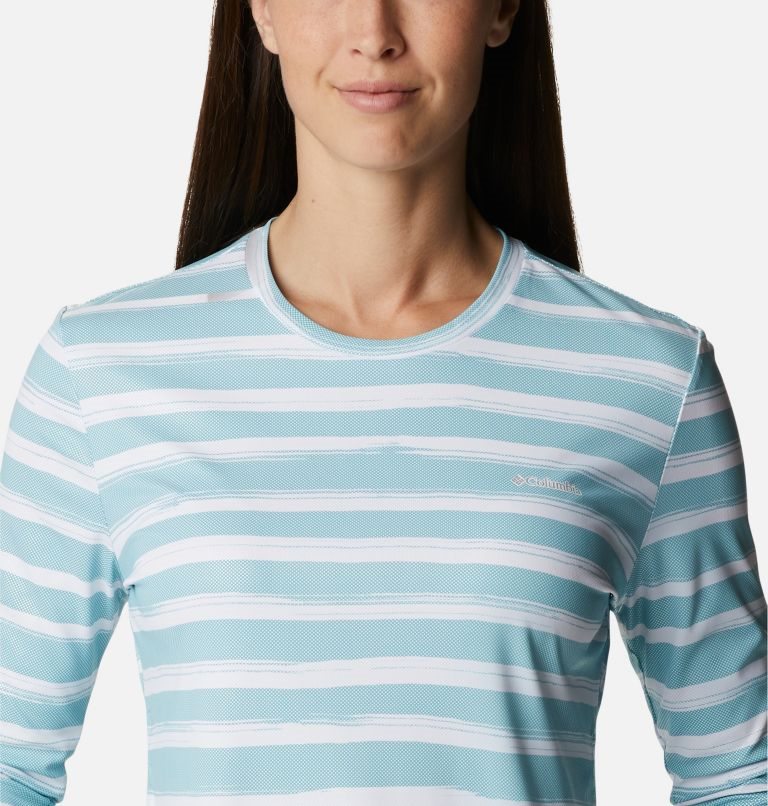 Columbia Sun Deflector Summerdry Long Sleeve Gensere Dame Stripete | 15764D