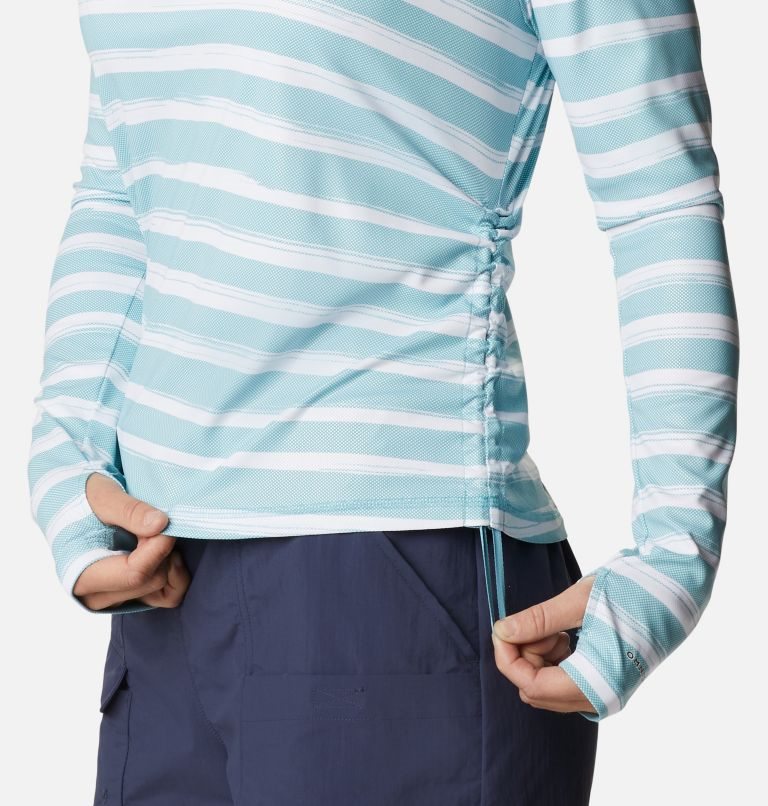 Columbia Sun Deflector Summerdry Long Sleeve Gensere Dame Stripete | 15764D