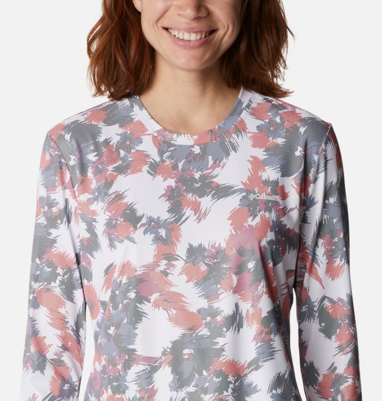 Columbia Sun Deflector Summerdry Long Sleeve Gensere Dame Blomster | 21075Z