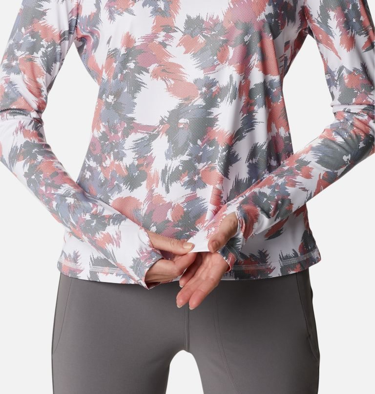 Columbia Sun Deflector Summerdry Long Sleeve Gensere Dame Blomster | 21075Z