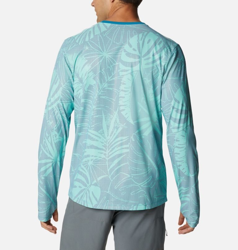 Columbia Sun Deflector Summerdry Long Sleeve Gensere Herre Turkis | 43079W