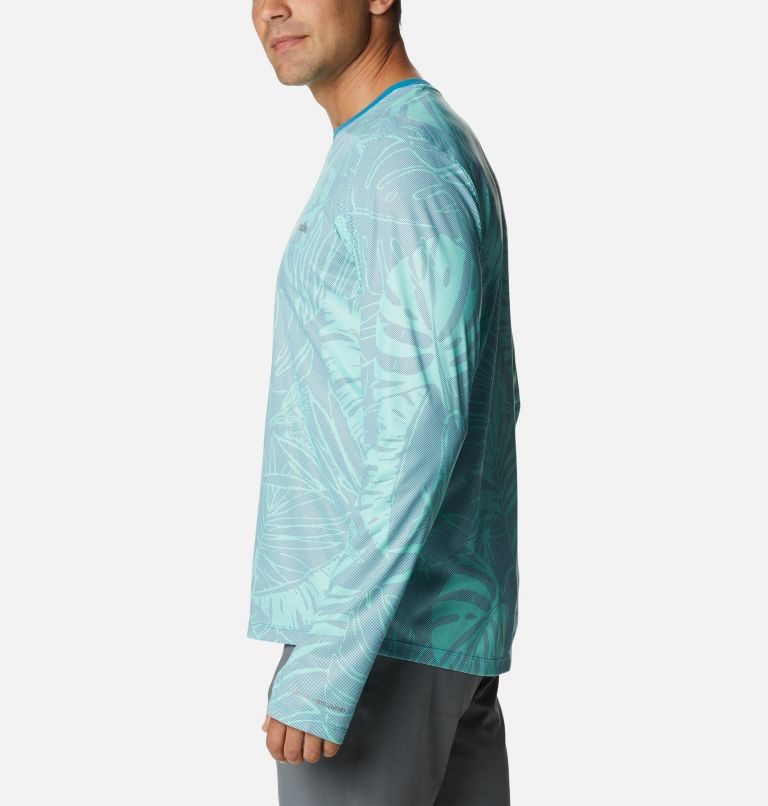 Columbia Sun Deflector Summerdry Long Sleeve Gensere Herre Turkis | 43079W