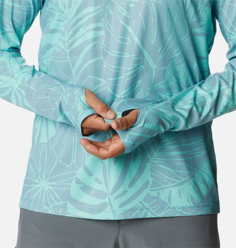 Columbia Sun Deflector Summerdry Long Sleeve Gensere Herre Turkis | 43079W