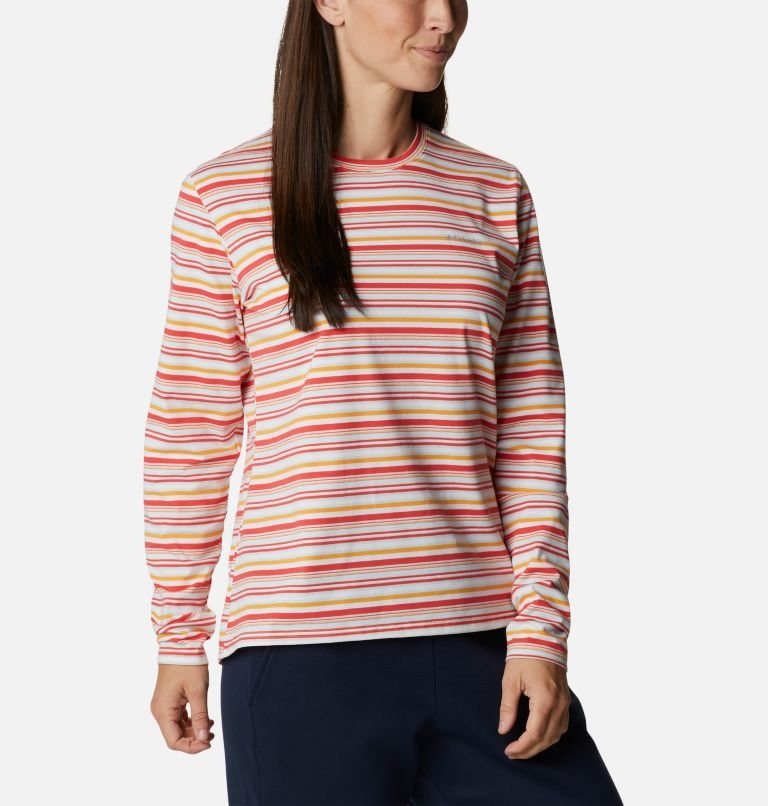 Columbia Sun Trek Pattern Long Sleeve T-skjorte Dame Stripete | 14208C