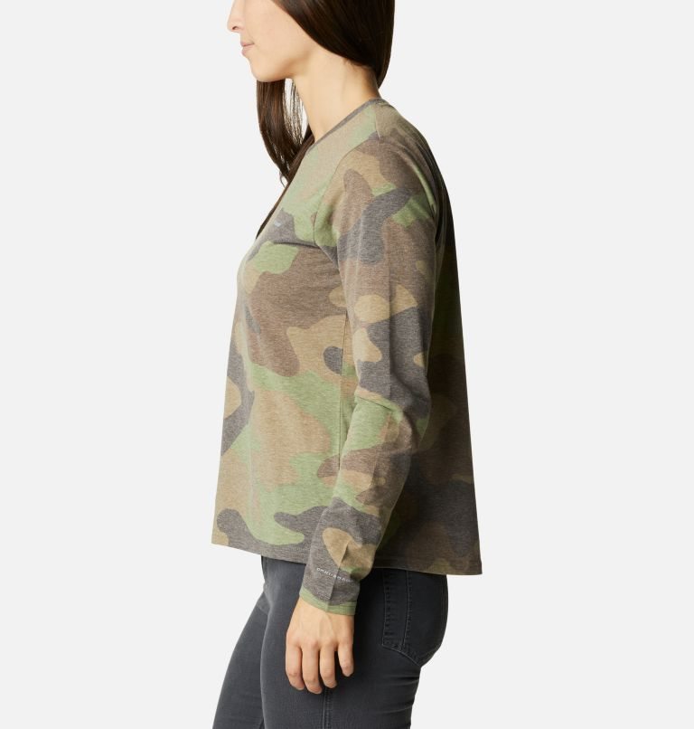 Columbia Sun Trek Pattern Long Sleeve T-skjorte Dame Camouflage | 51963F