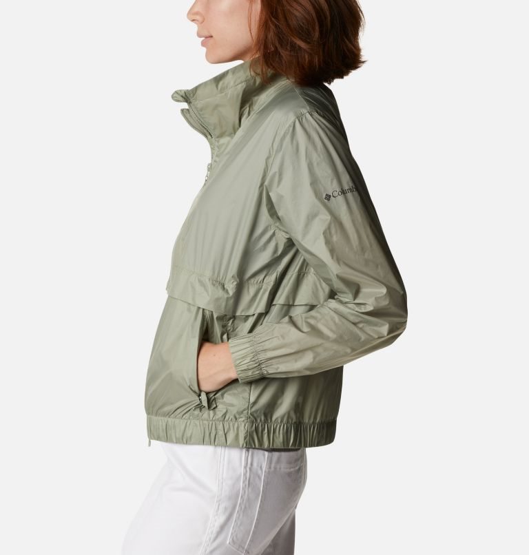 Columbia Sunny City Windbreaker Jakke Dame Olivengrønne | 15492B