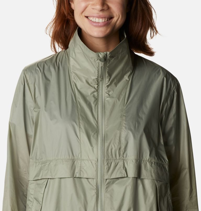 Columbia Sunny City Windbreaker Jakke Dame Olivengrønne | 15492B