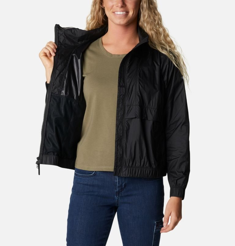 Columbia Sunny City Windbreaker Jakke Dame Svarte | 39875D