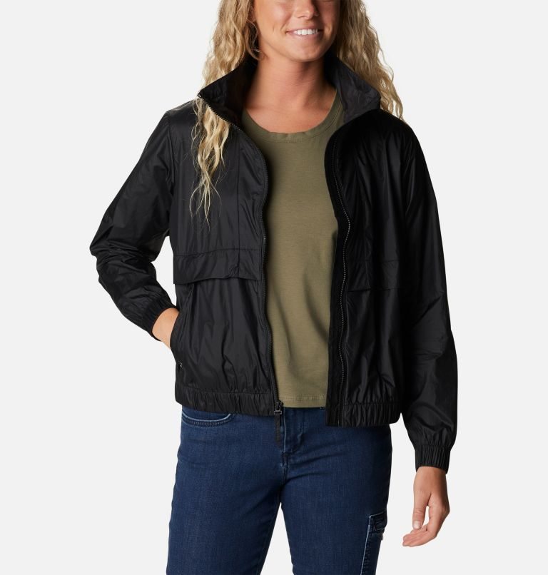 Columbia Sunny City Windbreaker Jakke Dame Svarte | 39875D