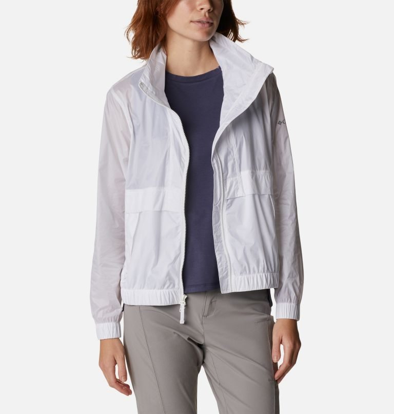 Columbia Sunny City Windbreaker Jakke Dame Hvite | 79025X