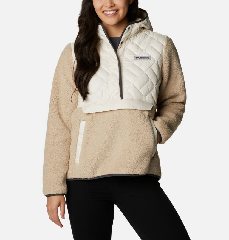 Columbia Sweet View Hette Fleece Gensere Dame Pisket Krem Lyse Brune | 80173W