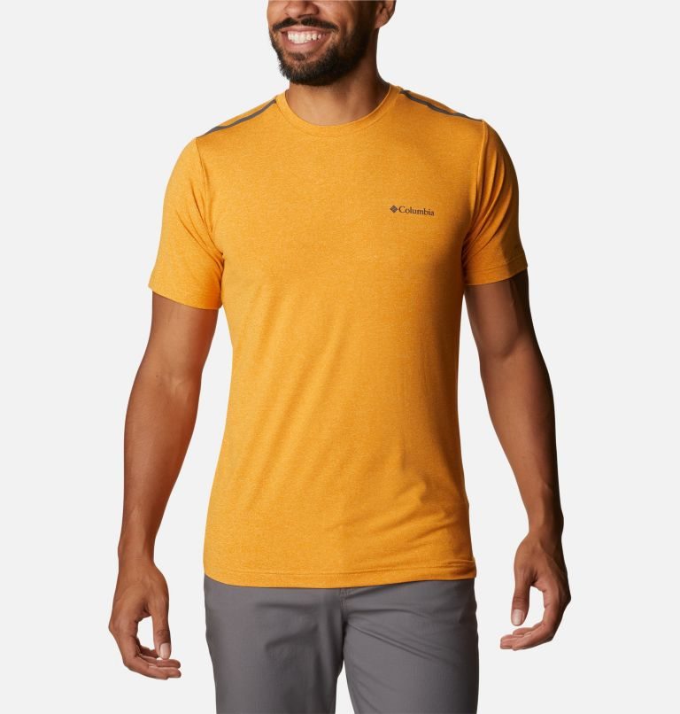 Columbia Tech Trail Crew Neck T-skjorte Herre Mango | 06135P