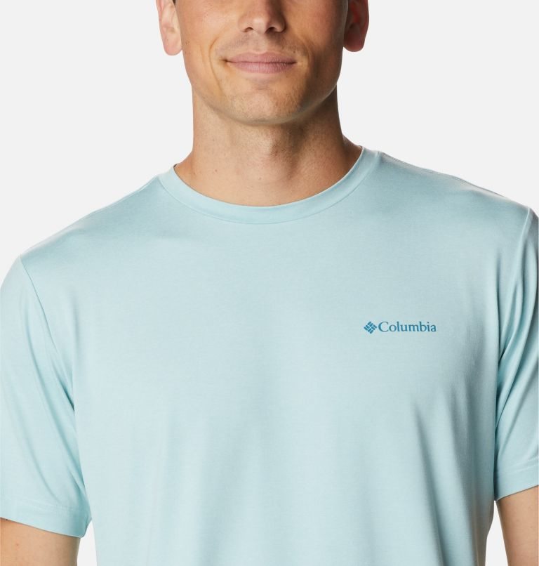 Columbia Tech Trail Graphic T-skjorte Herre Turkis | 73564N