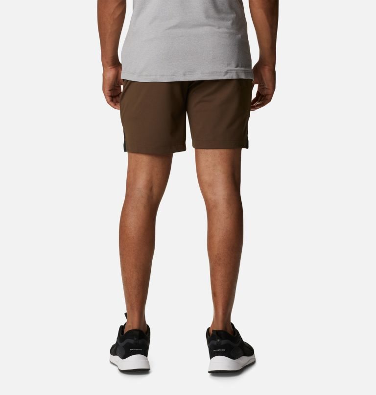 Columbia Tech Trail Knit Shorts Herre Mørke Brune | 49258P