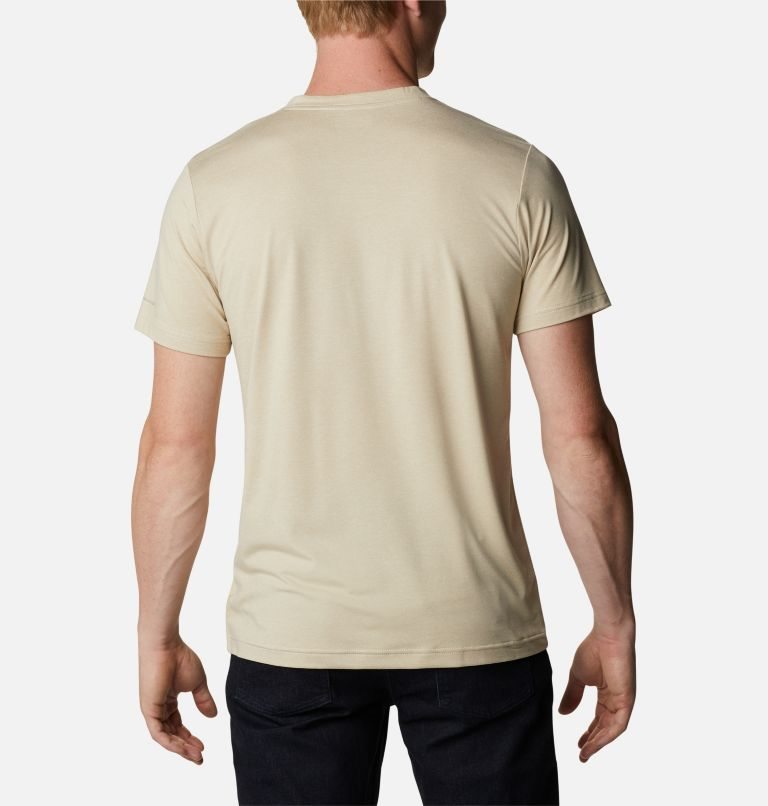 Columbia Tech Trail Kort Sleeve Henley T-skjorte Herre Beige | 17865W