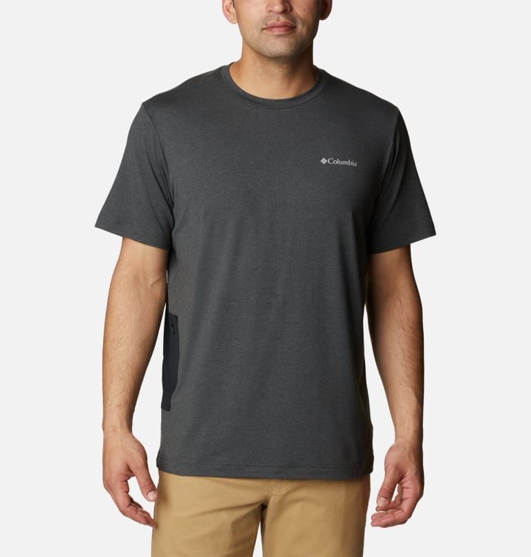 Columbia Tech Trail Novelty Pocket T-skjorte Herre Svarte | 61587T