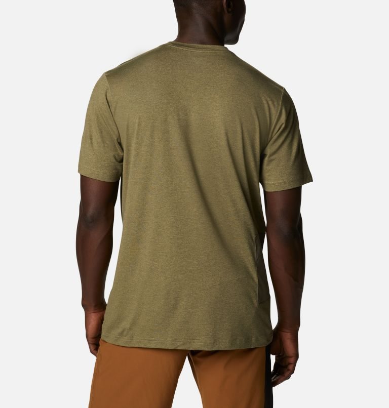 Columbia Tech Trail Novelty Pocket T-skjorte Herre Olivengrønne | 71698L