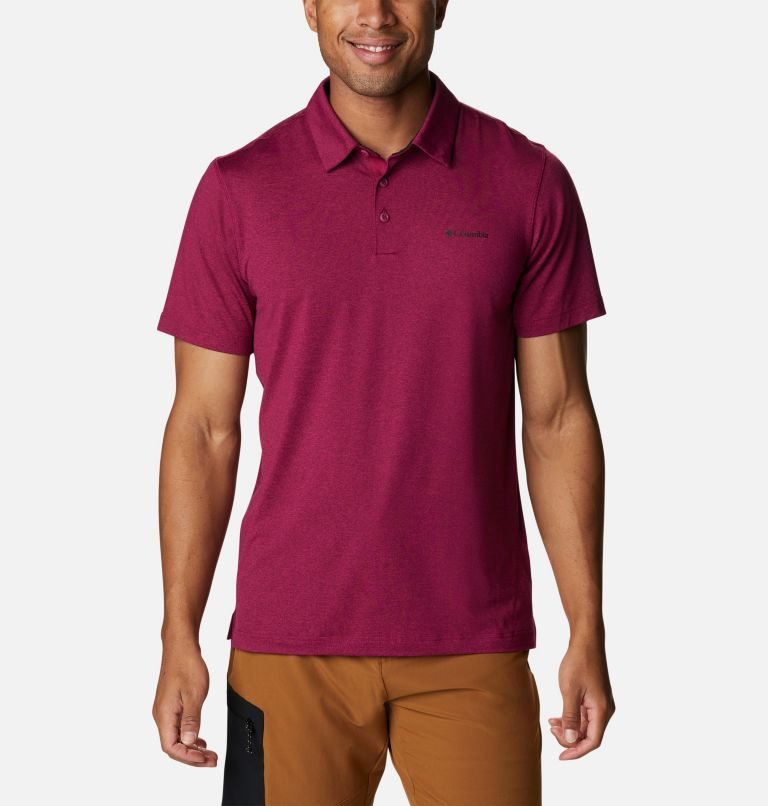 Columbia Tech Trail Polo T Skjorte Herre Fuchsia | 40295N