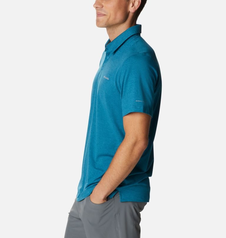 Columbia Tech Trail Polo T Skjorte Herre Blå | 68135D