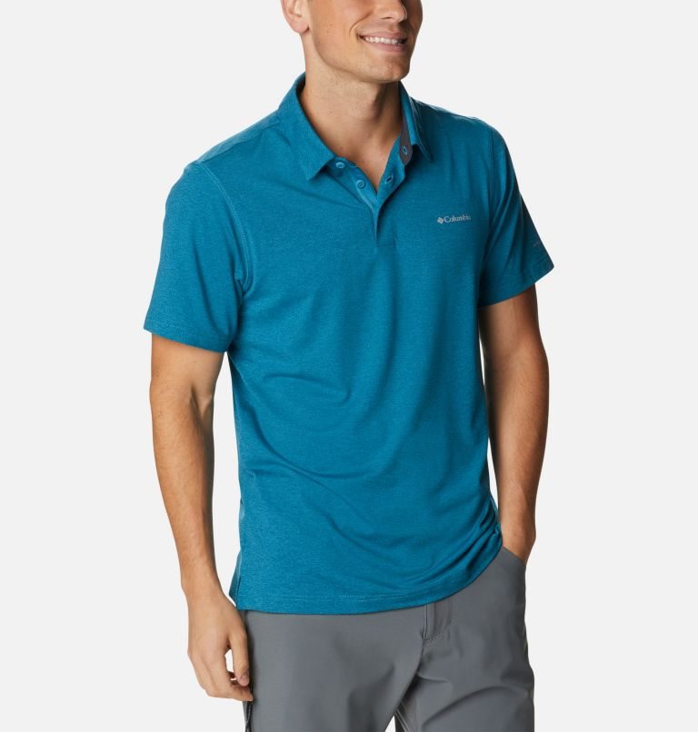 Columbia Tech Trail Polo T Skjorte Herre Blå | 68135D