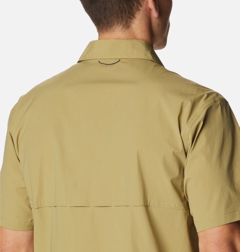 Columbia Tech Trail Woven Kort Sleeve Skjorte Herre Olivengrønne | 70623B