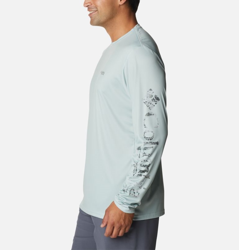 Columbia Terminal Tackle PFG Logo Print Long Sleeve Gensere Herre Mint | 43729S