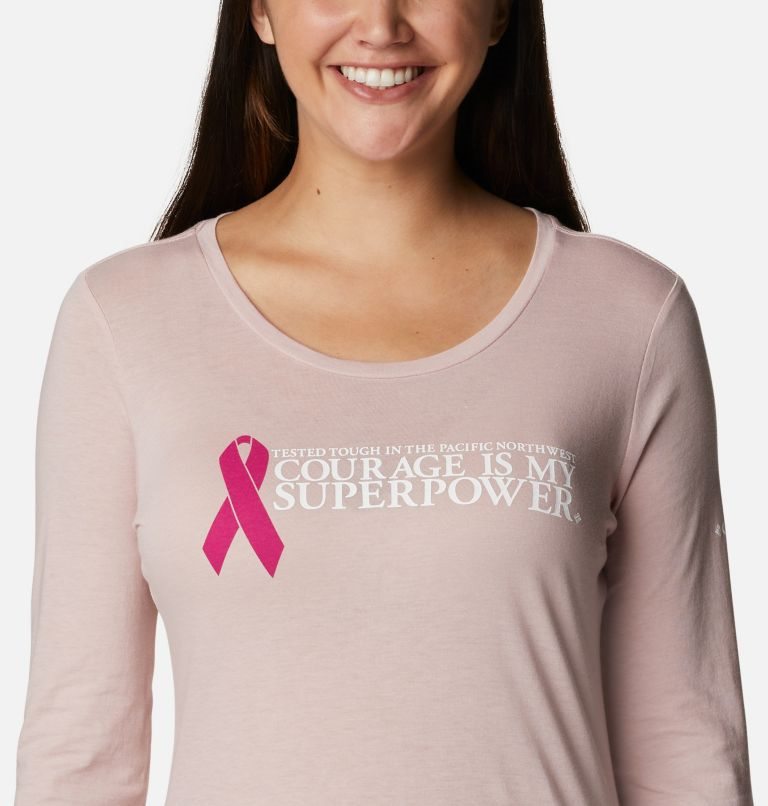 Columbia Tested Tough In Pink Long Sleeve Gensere Dame Rosa | 76512W