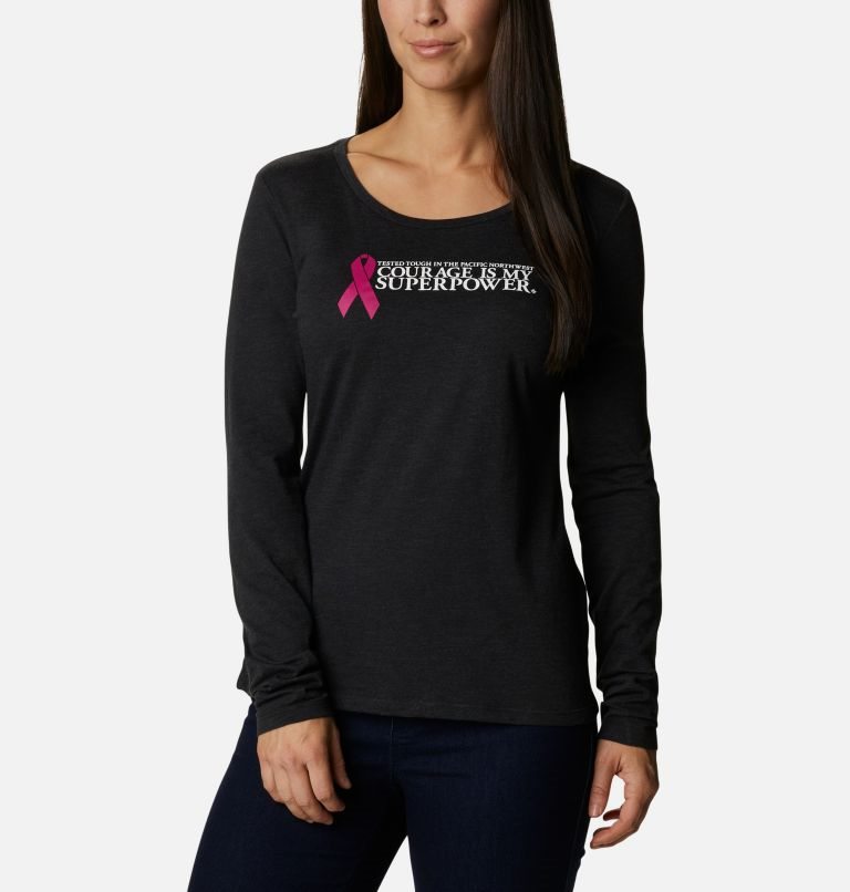 Columbia Tested Tough In Pink Long Sleeve Gensere Dame Svarte | 82015Z