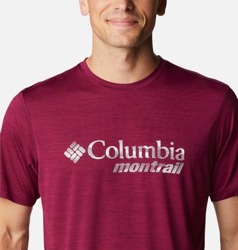 Columbia Trinity Trail Montrail Graphic T-skjorte Herre Fuchsia | 73659W