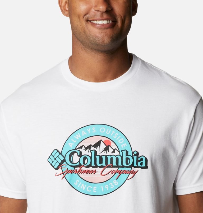 Columbia Ultimate Graphic T-skjorte Herre Hvite | 13704V