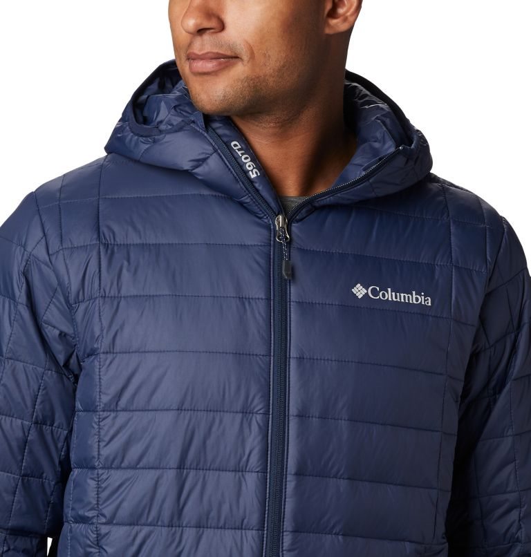 Columbia Voodoo Falls 590 TurboDown Hette Puffer Jakke Herre Marineblå | 34216L