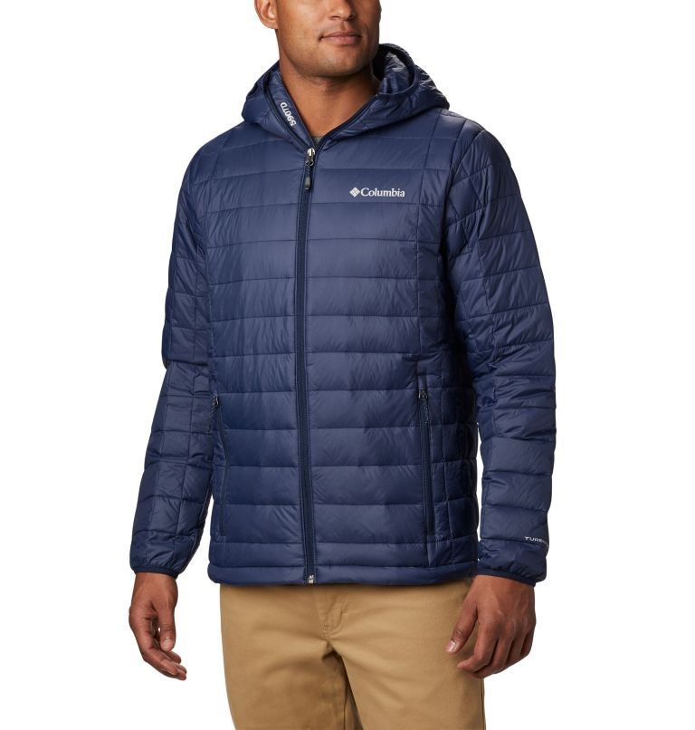 Columbia Voodoo Falls 590 TurboDown Hette Puffer Jakke Herre Marineblå | 34216L