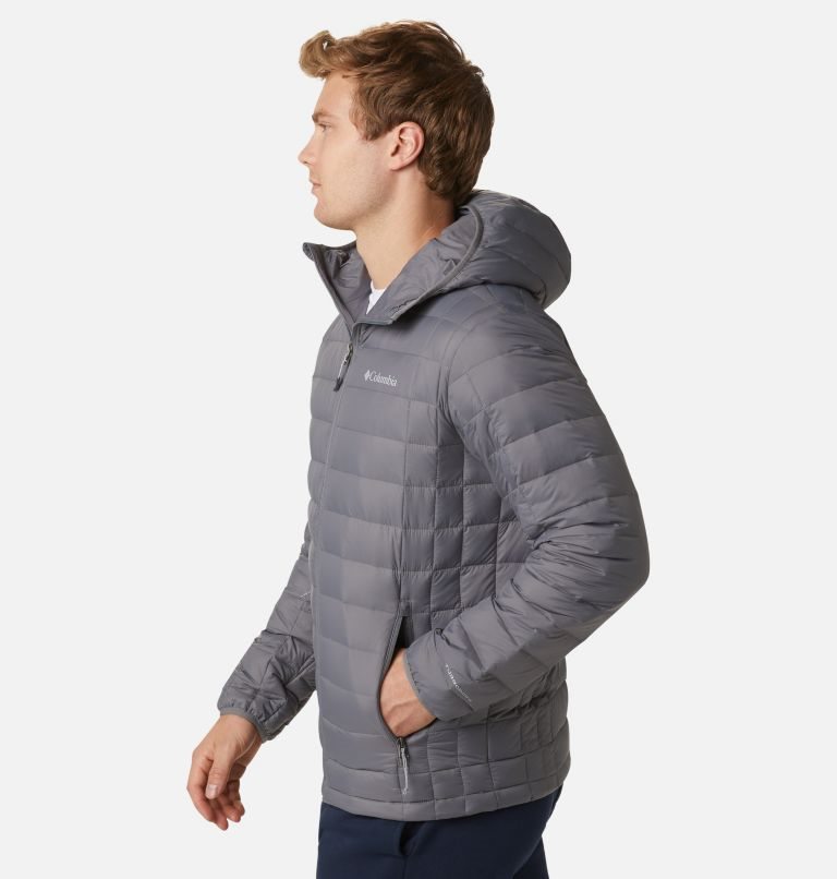 Columbia Voodoo Falls 590 TurboDown Hette Puffer Jakke Herre Grå | 91820S