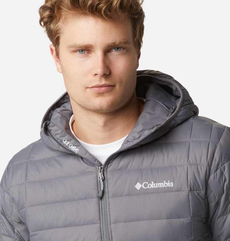 Columbia Voodoo Falls 590 TurboDown Hette Puffer Jakke Herre Grå | 91820S