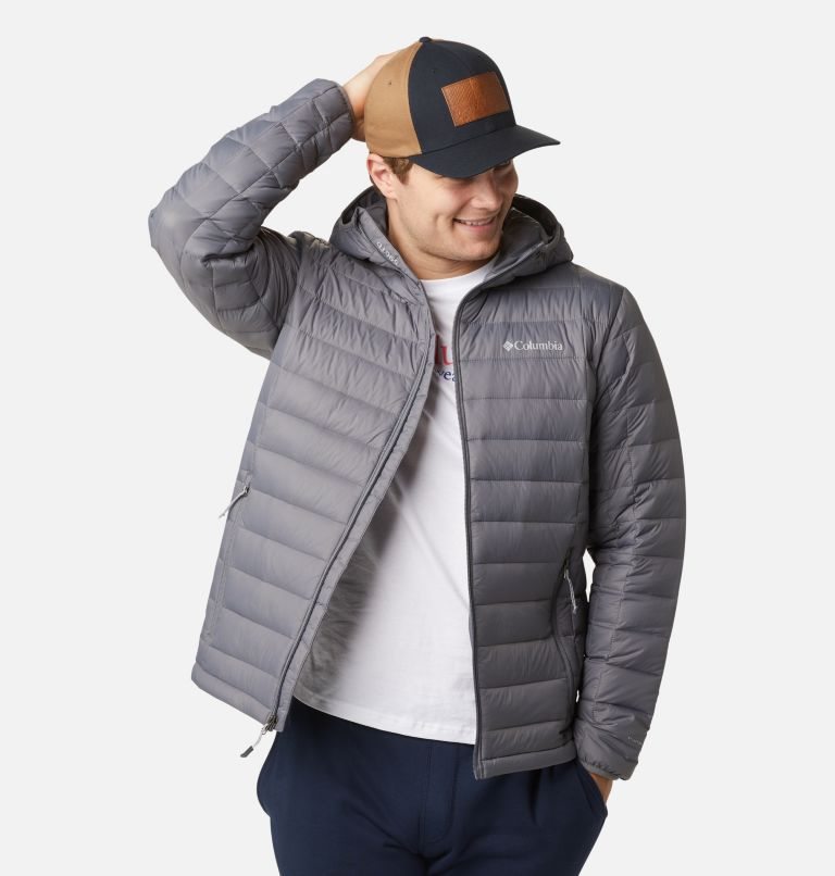 Columbia Voodoo Falls 590 TurboDown Hette Puffer Jakke Herre Grå | 91820S