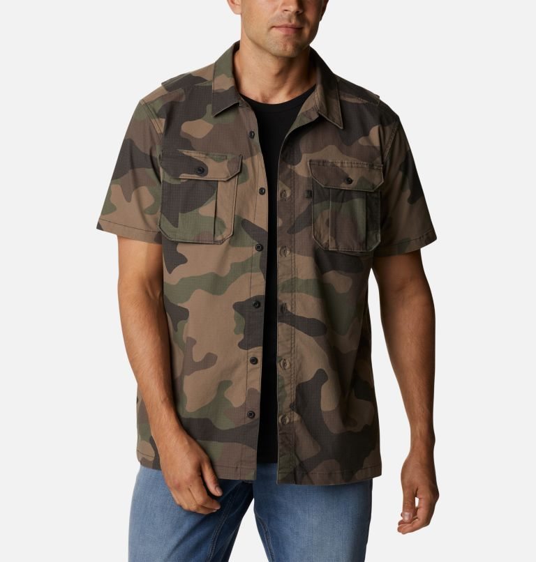 Columbia Wallowa Novelty Kort Sleeve Skjorte Herre Camouflage | 96023A