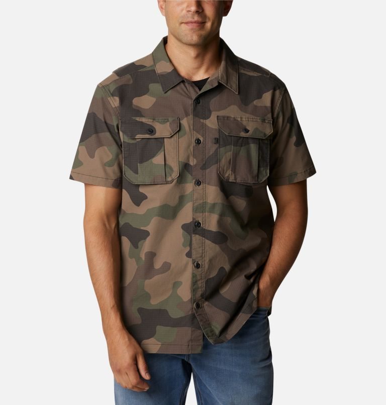 Columbia Wallowa Novelty Kort Sleeve Skjorte Herre Camouflage | 96023A