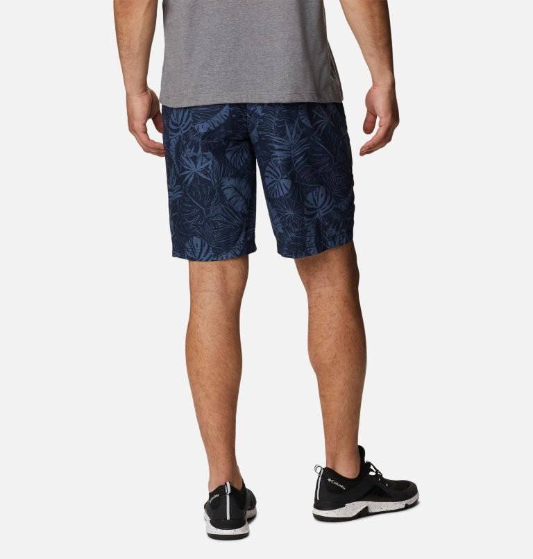 Columbia Washed Out Printed Shorts Herre Marineblå | 04132X