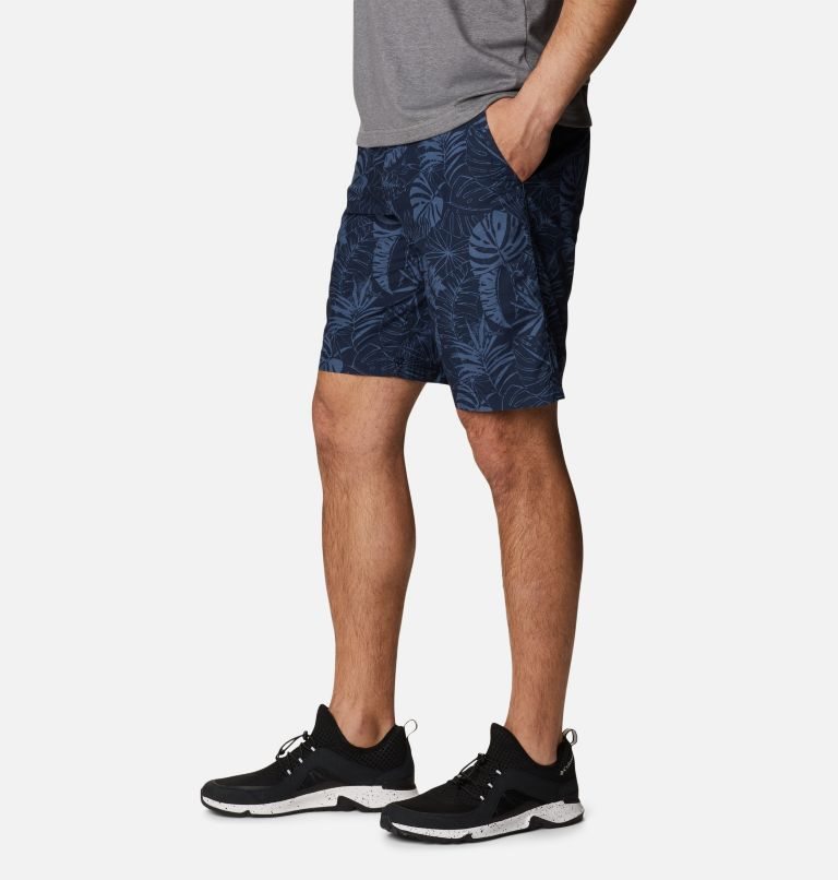 Columbia Washed Out Printed Shorts Herre Marineblå | 04132X