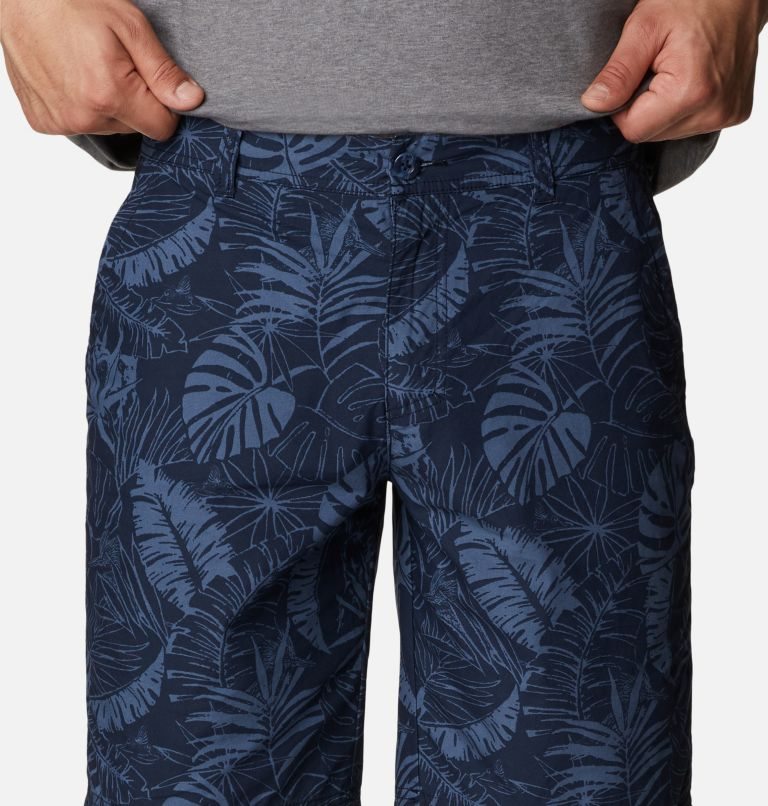 Columbia Washed Out Printed Shorts Herre Marineblå | 04132X