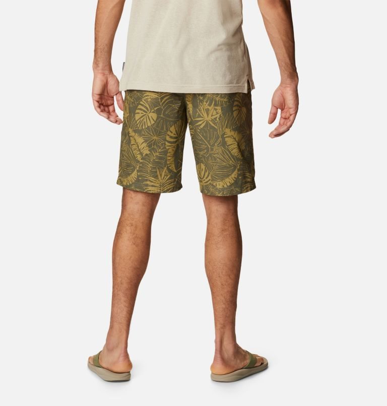 Columbia Washed Out Printed Shorts Herre Olivengrønne | 84301E