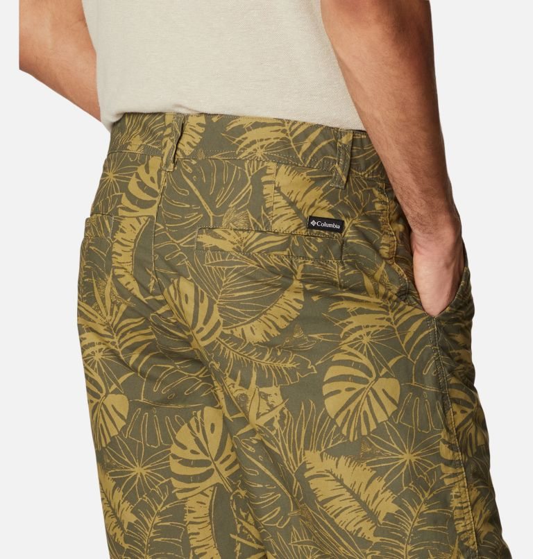 Columbia Washed Out Printed Shorts Herre Olivengrønne | 84301E