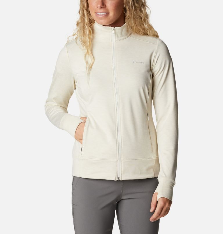 Columbia Weekend Adventure Full Zip Jakke Dame Pisket Krem | 14689P