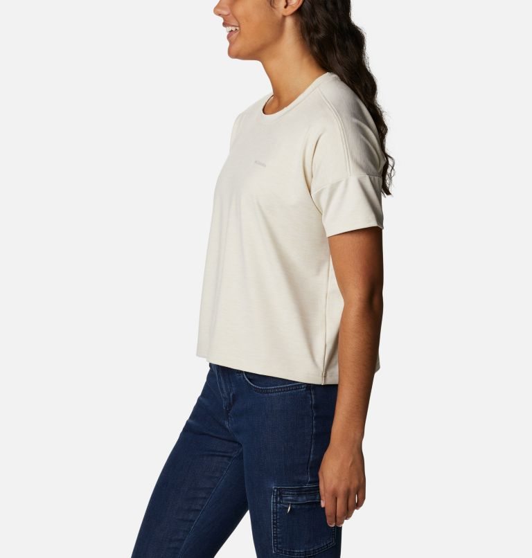 Columbia Weekend Adventure Kort Sleeve T-skjorte Dame Pisket Krem | 83275E